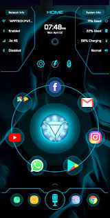 The New Arc Launcher 2018 This Launcher Is Launched By Arc Launcher This Is Based On Jarvis Iron M Themes For Mobile Best Theme For Android Iron Man Theme