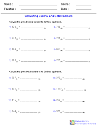 Number Systems Worksheets Dynamically Created Number Systems Worksheets Number System Worksheets Number System Decimals Worksheets