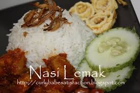 It is commonly found in malaysia, where it is considered the national dish. Curlybabe S Satisfaction Nasi Lemak Sambal Ayam Serai Nasi Lemak Malay Food Asian Recipes