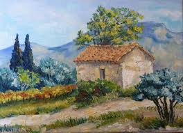 5 Petits Tableaux Format 1f 16x22 A Encadrer Et Offrir Pour Noel Au Prix De 70 L Unite Frais De Port Peintre Paysagiste Sujets De Peinture Peinture Paysage