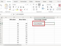 Select cell c3 and enter the formula shown below. How To Calculate The Percentage Change In Excel Harsha