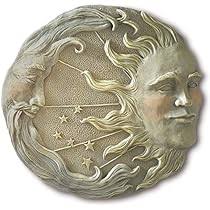Amazon.com: Design Toscano Celestial Harmony Sun and Moon Indoor/Outdoor  Wall Sculpture, 15 Inches Wide, 2 Inches Deep, 15 Inches High, Faux Ivory  and Gold Finish : Home & Kitchen