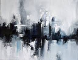 Black And White Cityscape Painting Pin On Decorating Ideas