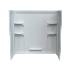 The home depot, inc., commonly known as home depot, is the largest home improvement retailer in the united states, supplying tools, construction products, and services. American Standard Ovation 30 In X 60 In X 58 In 3 Piece Direct To Stud Tub Surround In Arctic White 3060bw1 011 The Home Depot