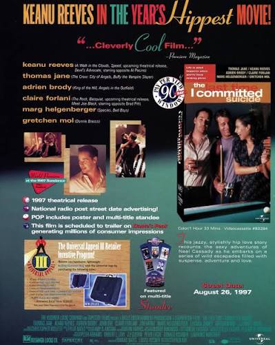 𝐓𝐡𝐞 𝐋𝐚𝐬𝐭 𝐓𝐢𝐦𝐞 𝐈 𝐂𝐨𝐦𝐦𝐢𝐭𝐭𝐞𝐝 𝐒𝐮𝐢𝐜𝐢𝐝𝐞 - 1997 “Life  is what happens when you're busy making plans.” The Kushner-Locke Company /  Tapestry Films / Bates Entertainment Productions ————————— Written &  Directed