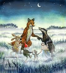 Dancing By Moonlight By Astrid Sheckels Night Moon Fairytale Art Art Animal Art