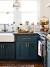 Teal Blue Green Kitchen Cabinets