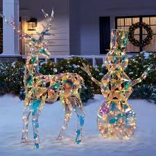 Put on the sparkle and light up your holiday nights with our wide selection of indoor christmas lights. Home Depot Is Selling An Iridescent Reindeer And Snowman For A Sparkling Christmas