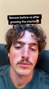 Benson Boone Looks Funny with The Mustache