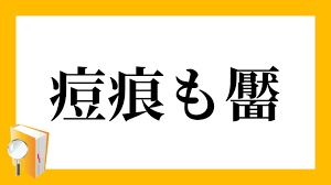痘痕も靨」（あばたもえくぼ）の意味