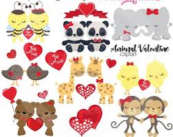 Valentine Animals Clipart Love Graphics Digital Art With Images Valentine Clipart Animal Valentine Valentines Clip