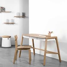 Schreibtisch Holger Eiche Holzschreibtisch Holzschubladen Schreibtisch