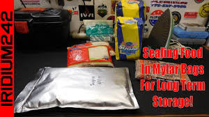 Because the oas remove oxygen from the bags the beans are protected from virtually all spoilage. Sealing Food In Mylar Bags For Long Term Storage Youtube