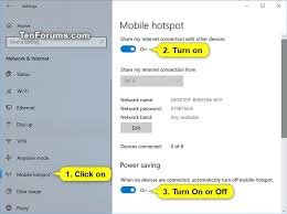 How do i connect my desktop to my mobile hotspot? Enable Or Disable Automatically Turn Off Mobile Hotspot In Windows 10 Tutorials