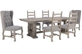 Custom + make it your own. Wimberly 85 Dining Table 4 Side Chairs 2 Upholstered Chairs