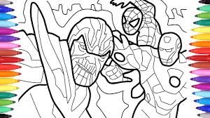 Hulk avec iron man, thor, captain america, la veuve noire. Thanos Vs Iron Man And Spiderman Coloring Pages Avengers Coloring Pages How To Draw The Avengers Youtube