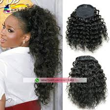 This is such a fun way to switch up your style without the hassle of actually dyeing your hair pink or blue. Free Shipping Wholesale Human Hair Curly Ponytail Hair Warp Around Drawstring Magic Tap Curly Hair Pictures Human Hair Ponytail Extensions Ponytail Hairstyles