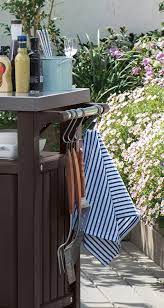 When you want a multifunctional outdoor dining storage unit that looks good and performs well, rely on keter unity xl outdoor bbq prep station. Keter Unity Xl Indoor Outdoor Entertainment Bbq Storage Table Prep Station Serving Cart With Metal Surface Unity Espresso Brown Amazon De Garden