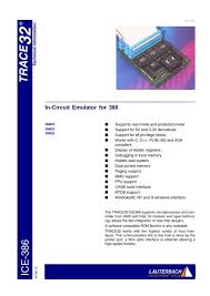 As windows console window enhancement (local terminal emulator), it presents multiple consoles and simple gui applications as one customizable tabbed gui window with various features. In Circuit Emulator For 386 Lauterbach