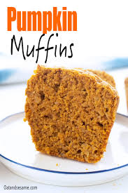Fold ingredients together just until all of the flour mixture is absorbed; Healthy Whole Wheat Pumpkin Muffins Oat Sesame