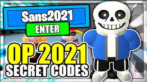 Is written, and click on redeem. 2021 All New Secret Op Codes Sans Multiversal Battles Roblox Youtube