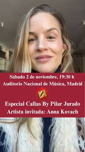 ¡Nueva artista invitada! 👏 , La magnífica soprano Anna Kovach se une al  gran homenaje que va a realizar la Fundación Zaballos por el nacimiento de  la GRAN DIVA DE LA ÓPERA MARÍA CALLAS, con un ...