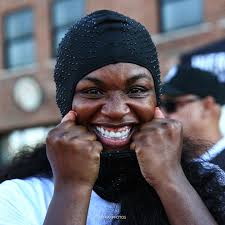 One of the things I love most about Claressa is that she seems to smile  with her whole self. To have that much joy, after that much pain