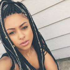 Resultado de imagem para box braids platinado