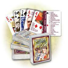 Please understand that our phone lines must be clear for urgent medical care needs. 1945 Trivia Challenge Playing Cards Birthday Or Anniversary Gift Flickback Media