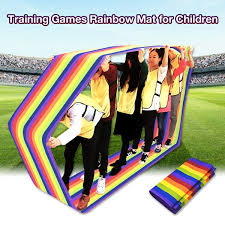 Field day games for adults. Teamwork Games Group Learning Activity Fun Playing Run Mat Kids Adults Field Day Kids Training Games Rainbow Mat For Children White Black Buy At The Price Of 27 13 In Dhgate Com Imall Com