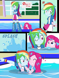 1781711 Artist Succubi Samus Bracelet Comic Cute Equestria Girls Female Females Only Hear My Little Pony Comic My Little Pony Characters Rainbow Dash