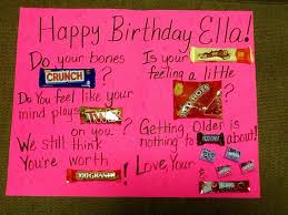 Birthday Poster Board Ideas With Candy Pin By Tiffany Barnes On Celebrations Candy Poster Candy Birthday Cards Candy Cards