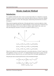 Rosette measurements specifies the virtual channels to create for the rosette measurements. Experimental Stress Analysis Chapter 2
