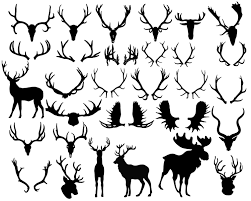 Antler Silhouette Antler Clipart Animal Clip Art Deer Horn Silhouette Deer Antler Svg Antler Vector Png Svg Dxf Eps Buy 2 Get 1 Free Silhouette Clip Art Deer Horns Silhouette