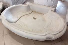 classical carved marble stone sink