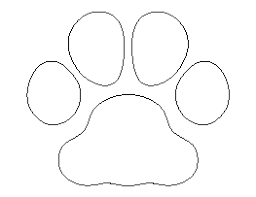 free paw print patterns for crafts stencils and more