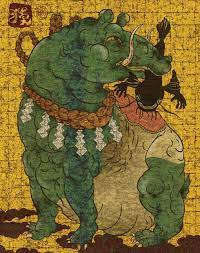 The following page uses this file: Baku Eating Monster Fish Are Baku Based On Tapir Asian Art Japanese Folklore Art