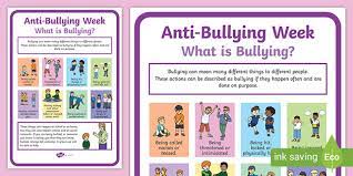 What Is Bullying Anti Bullying Posters Primary Resources Personalize it with photos & text or purchase as is! anti bullying week what is bullying poster