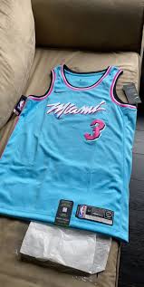 Unfortunately, the team hasn't performed very well while wearing them. Miami Heat Vice Wave City Jersey Wade On Mercari Basketball Jersey Outfit Nba Jersey Outfit Jersey Outfit