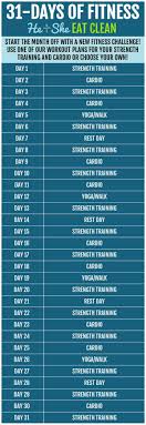 31 Days Of Fitness Workout Challenge Cardio Challenge Home Strength Training
