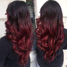 Dark Brown To Red Ombre Red Balayage Hair Red Ombre Hair Hair Styles