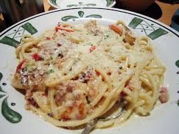 Chicken And Shrimp Carbonara Olive Garden Shrimp Carbonara Chicken And Shrimp Carbonara Chicken Carbonara Recipe