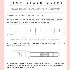 free printable ring sizer find your ring size paper ring etsy ireland