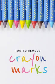 Just put a little bit on a paper towel and wipe in a circular motion on the table. The Easiest Tricks For Removing Crayon From Clothes And Furniture Crayon Stain On Clothes How To Remove