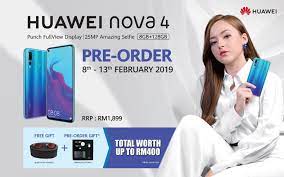 According to huawei malaysia, huawei has reduced the price of nova 4 to rm 1699 that originally retails at rm 1899. The Huawei Nova 4 Is Available For Pre Order From 8 February 2019 Klgadgetguy