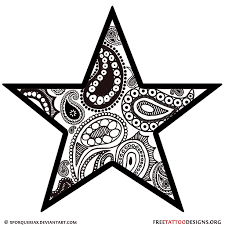 Star Tattoos Shooting Stars And Nautical Star Tattoo Designs Star Tattoos Paisley Tattoo Design Star Tattoo Designs