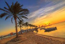 شروق الشمس على الشاطئ الجميل لمدينة الغردقة البحر الأحمر sunrise egypt countries of the world