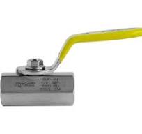 Шаровой кран Hy-Lok 110 серии из нержавеющей стали SS 316, NPT 1/4" внутр.  - NPT 1/4" внутр., уплотнение peek, с желтой рукояткой BV-F-4N-PK-YH