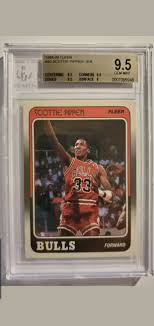 Here is a list that has a breakdown of card grading scales: Scottie Pippen Rookie Card Graded 9 5 By Beckett What Makes This Special Is 2 214 Pippen Rookie Cards Have Been Graded By Beckett And Only 42 Of Those Graded Cards Have Received A