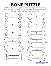 Dinosaur Bones Template Bone Puzzle Dinosaur Dinosaur Bones Bones Funny